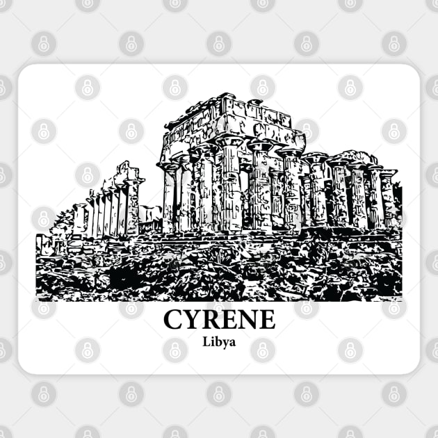 Cyrene - Libya Magnet by Lakeric